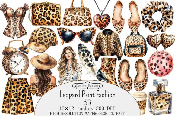 Download Leopard Print Fashion Clipart - Print Collection