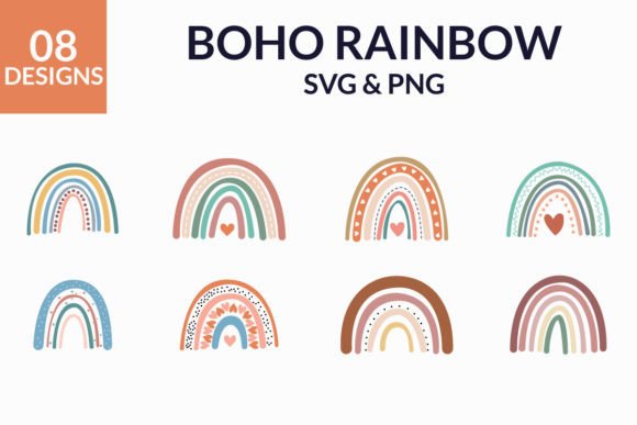 Download Boho Rainbow Bundle Pastel Boho Rainbow - Pastel Collection