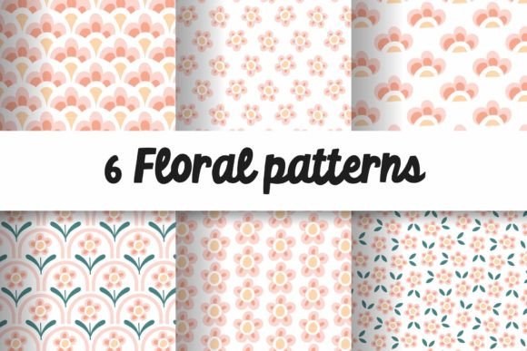 Download Floral Patterns in Soft Pastel Colors - Pastel Collection